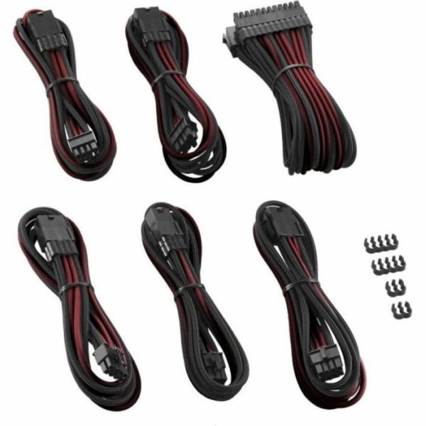 CableMod Sada kabelů červená/grafitová (CM-PCAB-BKIT-NKCR...
