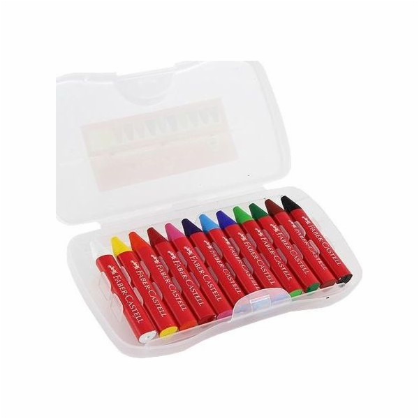 Faber-Castell Jumbo voskové pastelky 12 barev plastové po...