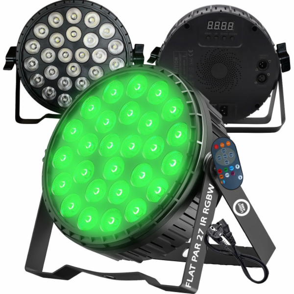 LIGHT4ME FLAT PAR 27 IR RGBW par reflektor LED světelný e...