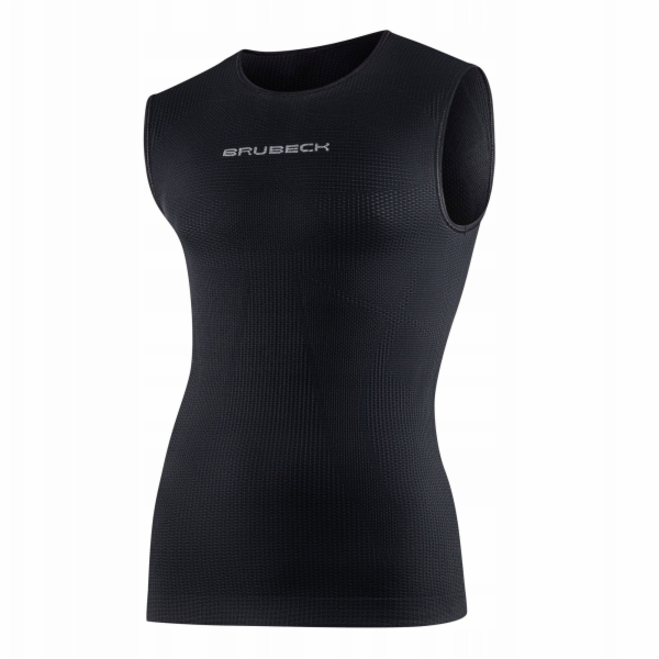 Brubeck Pánské tričko SL1045M 3D PRO bez rukávů, černé, v...