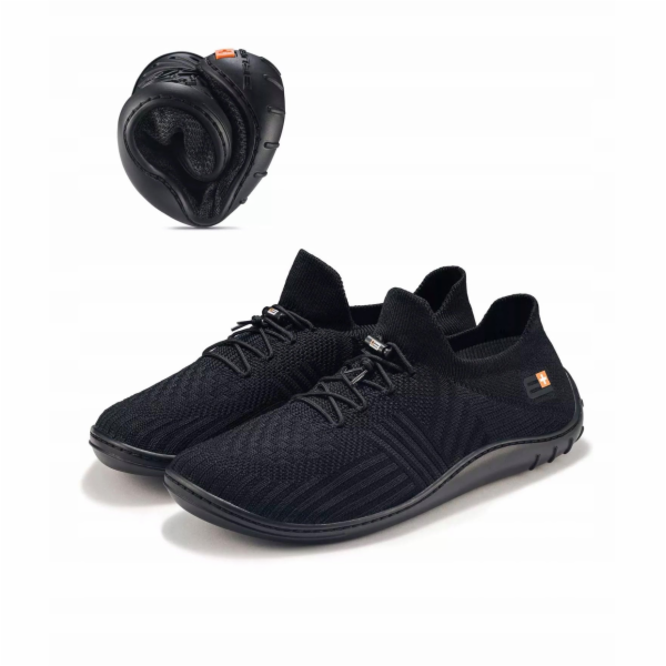 Brubeck Pánské barefoot merino boty SH5003M, černé/černé, 44