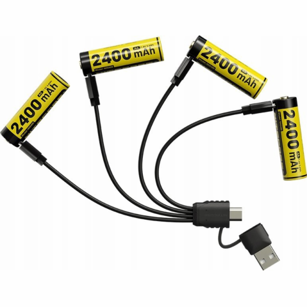 Nitecore Nabíjecí baterie Li-ion AA 1,5 V/4 ks NH2400