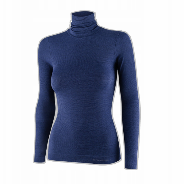 Brubeck Dámský rolák LS1627W COMFORT MERINO, tmavě modrá, XL