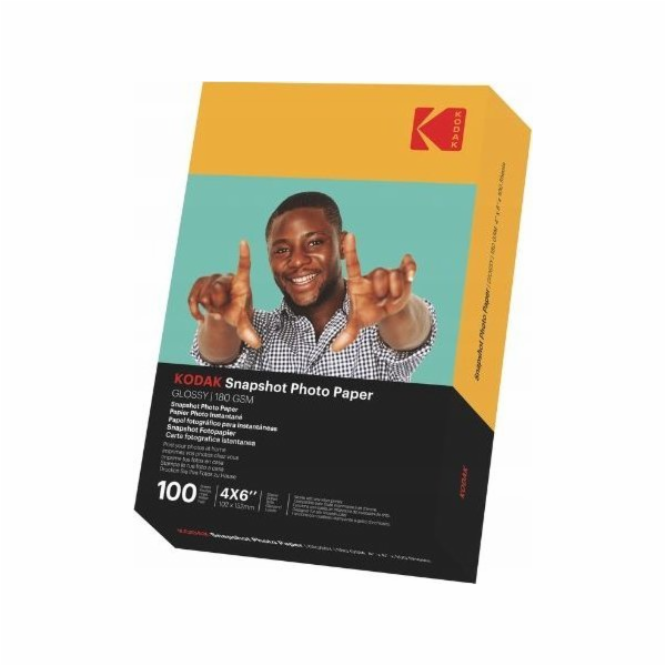 Kodak Fotografický papír pro tiskárny 100x 4x6 A6 10x15cm...