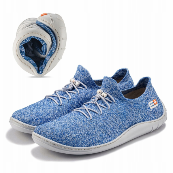 Spokey Pánské barefoot merino boty SH5003M, světle modré/...