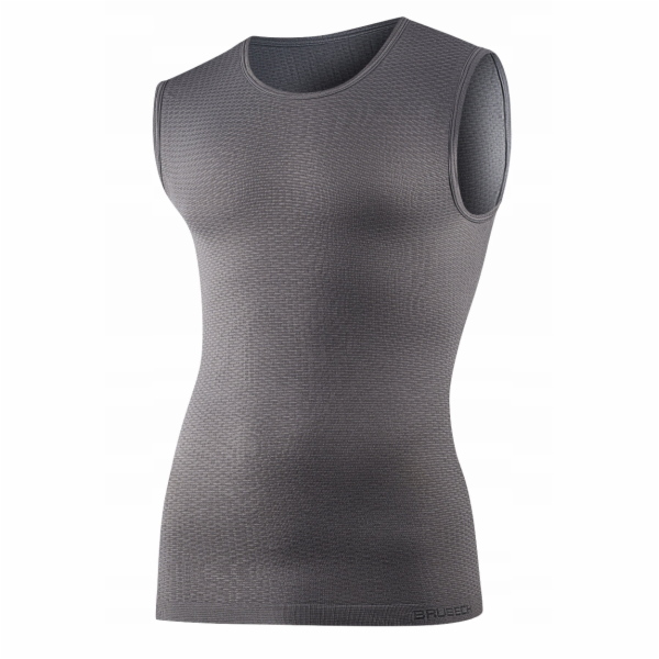 Brubeck Unisex tričko bez rukávů SL1010U, šedé, velikost S