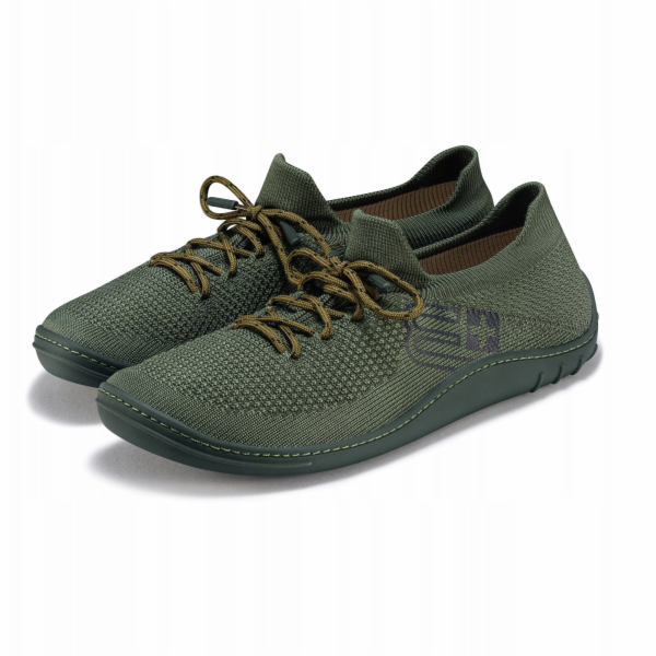 Spokey Pánské boty BAREFOOT MERINO SH5009M khaki/khaki 40