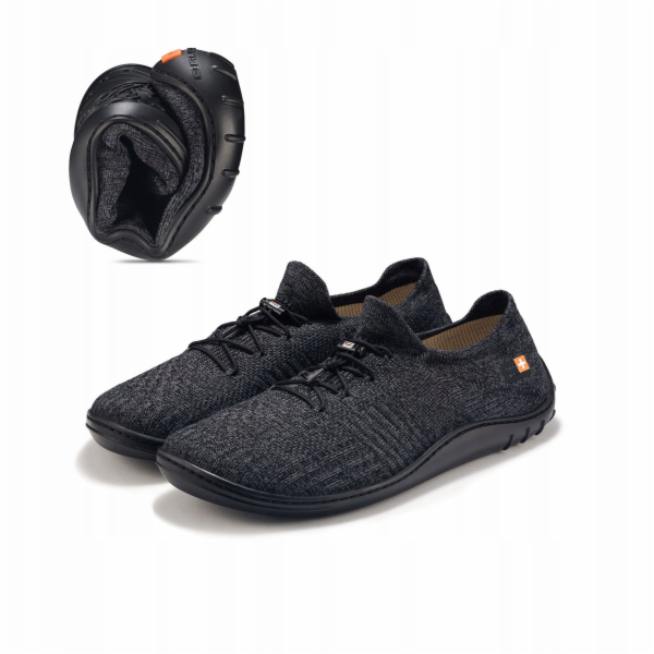 Big Star Pánské barefoot merino boty SH5003M, grafitově-č...