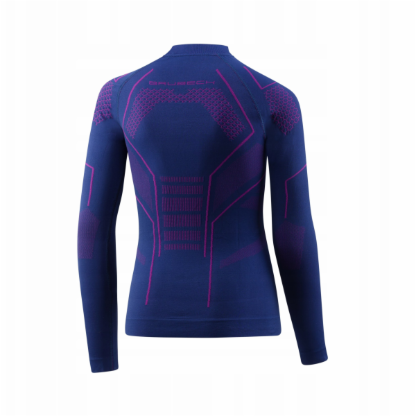 Brubeck LS1612J Dětská mikina THERMO JUNIOR jeansová/fial...