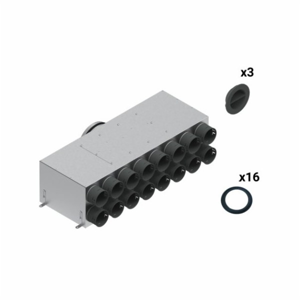 SpiroFlex Sada dvouřadých izolovaných rozvaděčů 16-13x75/200