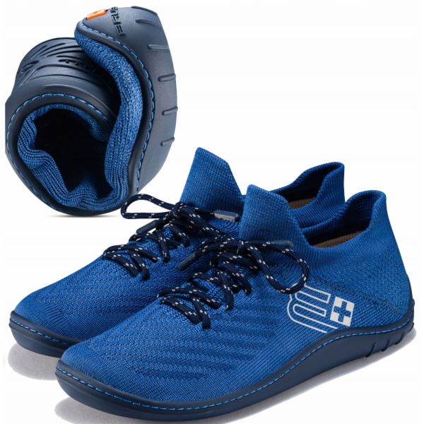 Spokey Dámské boty BAREFOOT MERINO SH5010W modré/tmavomod...