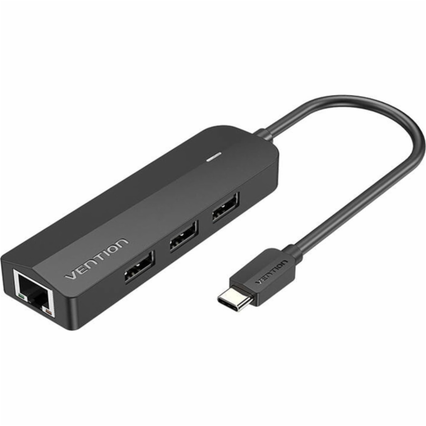 Vention USB HUB Hub USB-C na 3x USB 2.0, RJ45, Micro-B Ve...