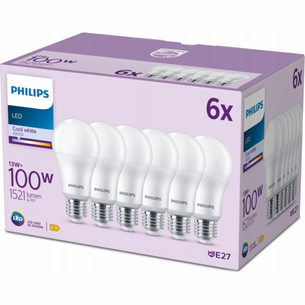 Signify Philips LED klasická žárovka 100W E27 tmavě bílá ...
