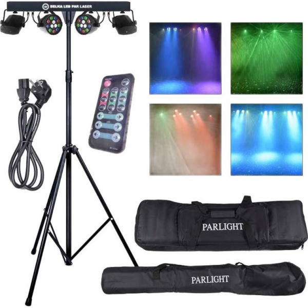 LIGHT4ME Světlomet LIGHT4ME LED BEAM PAR LASER sada osvět...