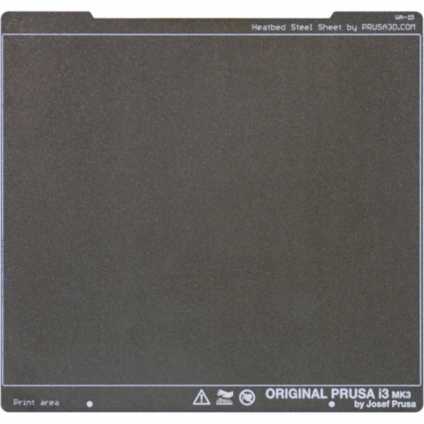 Prusa pružinová ocelová deska - pro tiskárny - texturovaná}