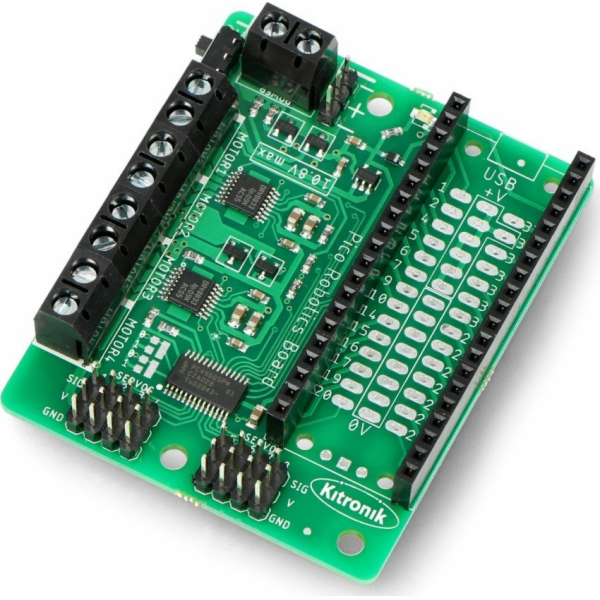 Raspberry Pi Robotická deska Kitronik pro - regulátor 4 m...