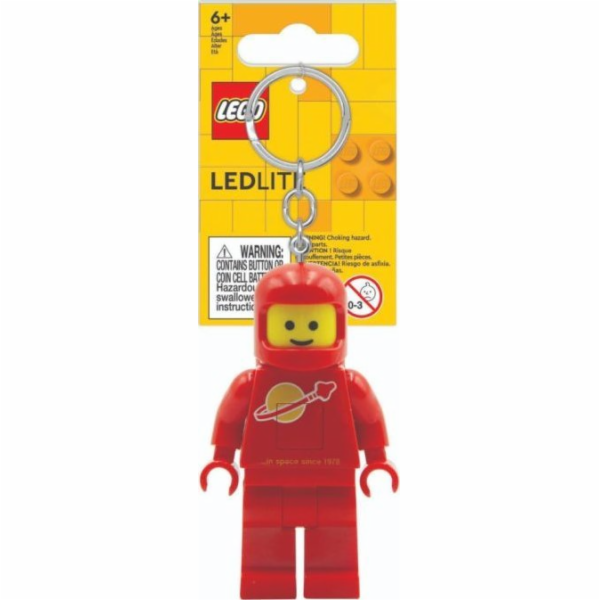 LEGO Přívěsek na klíče KE10HR s červenou baterkou astronauta