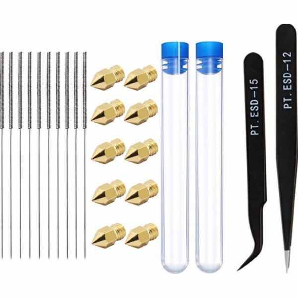 OEM sada pro výměnu a údržbu trysek MK8 - 0,4 mm