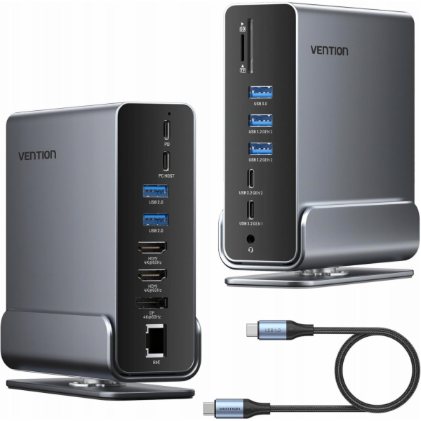 Vention DOKOVACÍ STANICE NB ACC 15V1/USB-C MST TPUH0 VENTION