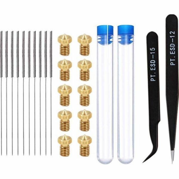 OEM Sada pro výměnu a údržbu trysek E3D - 0,4 mm