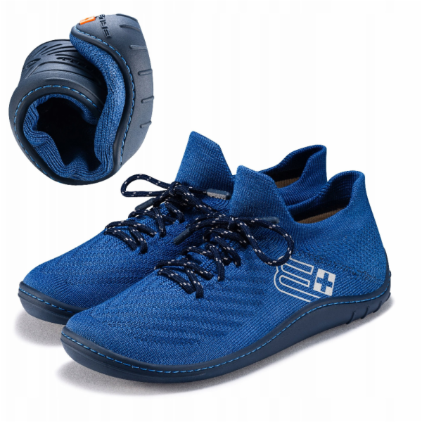 Spokey Dámské boty BAREFOOT MERINO SH5010W modré/tmavomod...