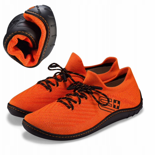 Spokey Dámské boty BAREFOOT MERINO SH5010W oranžovo-černé...