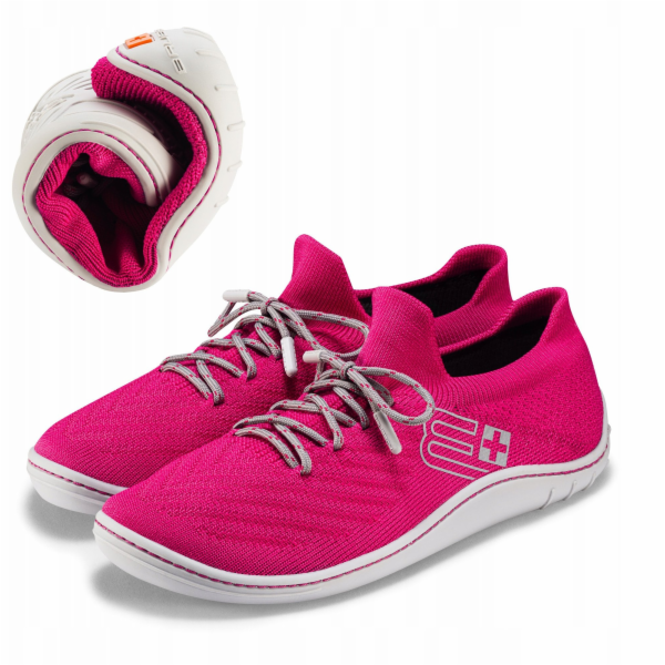 Spokey Dámské boty BAREFOOT MERINO SH5010W růžovo-šedé 40
