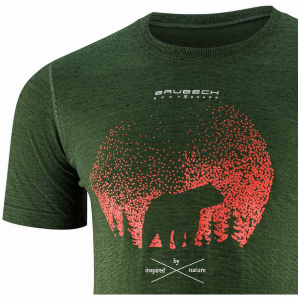 Brubeck Pánské tričko s krátkým rukávem OUTDOOR WOOL PRO ...