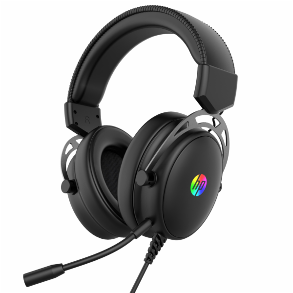 HP DHE-8005N, sluchátka s mikrofonem, drátová, černá, 2.0...