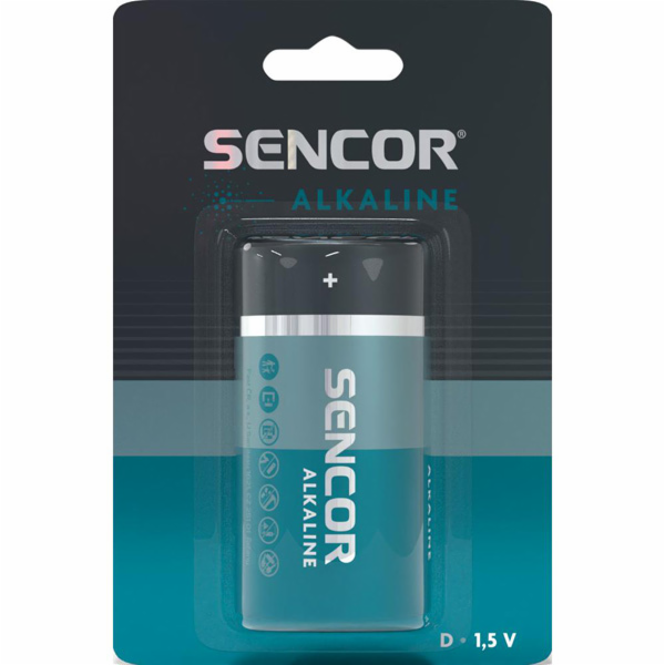 baterie Sencor 1,5  D  1-pack  blistr/Se