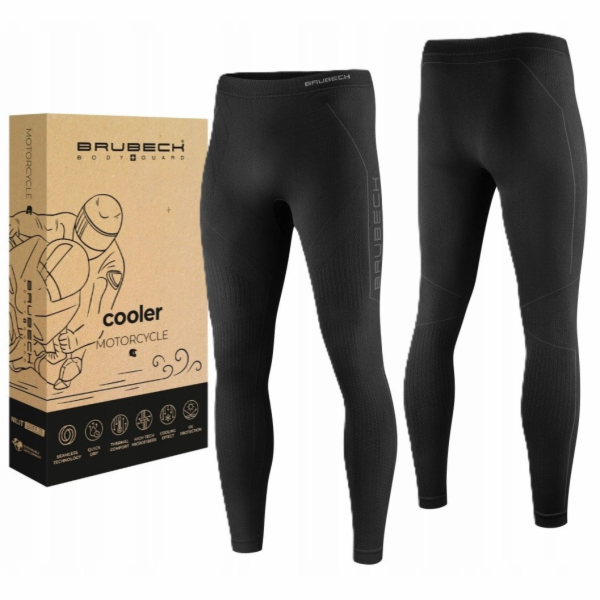 Brubeck Pánské kalhoty COOLER LE1388M černé, velikost M