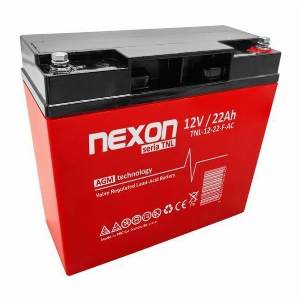 Nexon Gelová baterie AGM 12V 22Ah s dlouhou životností (1...