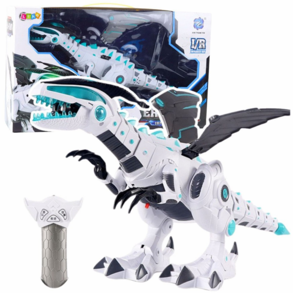 LeanToys Dálkově ovládaný RC robot s dinosaurem, světla, ...