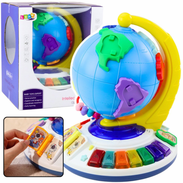 LeanToys Interaktivní vzdělávací hudební glóbus pro batol...