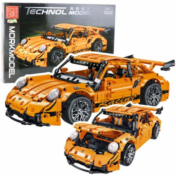 LeanToys Stavebnice GT Racing Car Orange 1:14 1268 dílků ...
