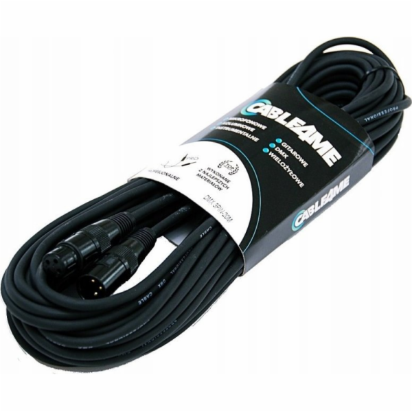Cable4Me DMX kabel 3pin 20m pro světla