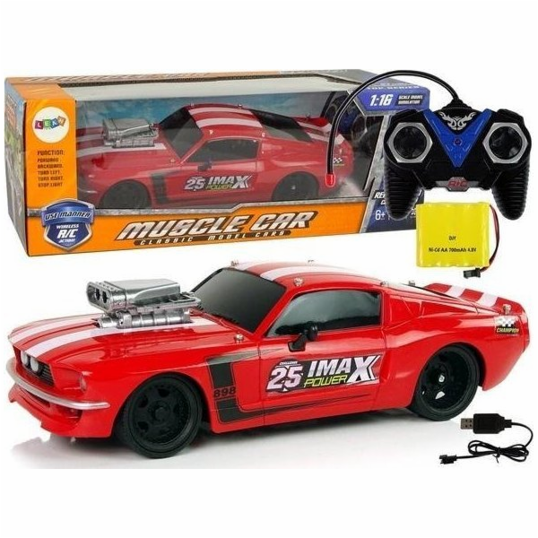 LeanToys Sportovní auto na dálkové ovládání v měřítku 1:16