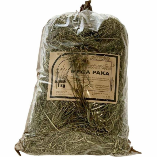 Wio-Mar Wio-Mar Jaśkowe Seno 1kg Mega Pack Natural