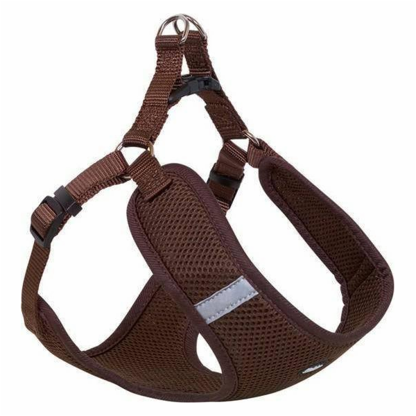 Nobby Postroj Mesh Reflect Harness M hnědý 48-56 cm