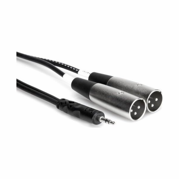 Hosa Kabel Jack 3,5 mm - XLR x2 2m stříbrný (CYX-402M)