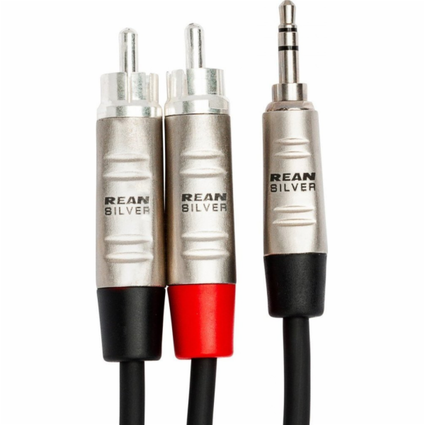 Hosa Kabel Jack 3,5 mm - RCA (Cinch) x2 3,05 m stříbrný (...