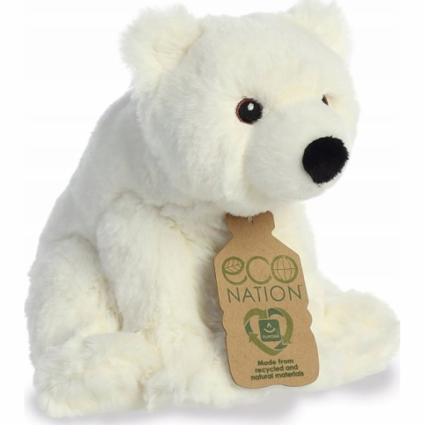 ECO NATION AURORA Plyšový lední medvěd Eco Nation, 24 cm
