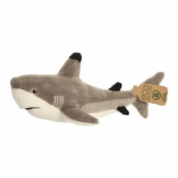 ECO NATION AURORA Plyšový žralok Eco Nation, 38 cm