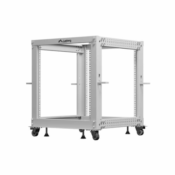 Lanberg Otevřený rack 19 palců 12U 600x600-1100 nastavite...