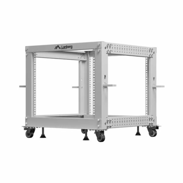 Lanberg Otevřený rack 19 palců 9U 600x600-1100 nastavitel...