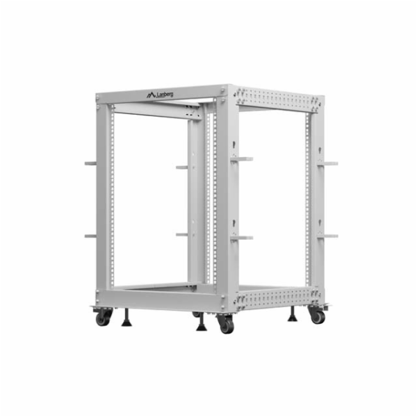 Lanberg Otevřený rack 19 palců 15U 600x600-1100 nastavite...