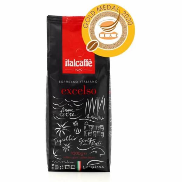 Italcaffe Espresso Italiano Excelso Bar zrnková káva 1 kg