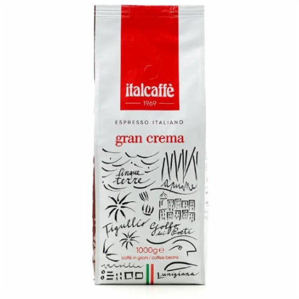 Italcaffe Espresso Italiano Gran Crema zrnková káva 1 kg