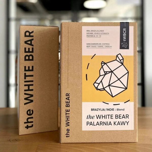 The White Bear Kávová zrna Brazílie/Indie 1kg