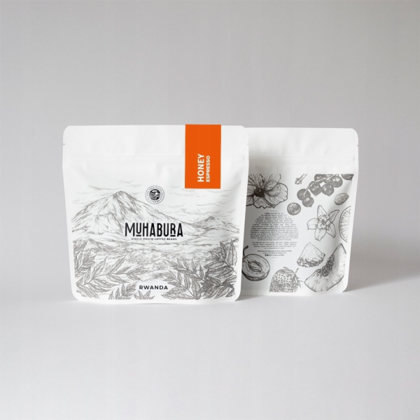 NoName Kávová zrna RWANDA MUHABURA HONEY ESPRESSO 1kg